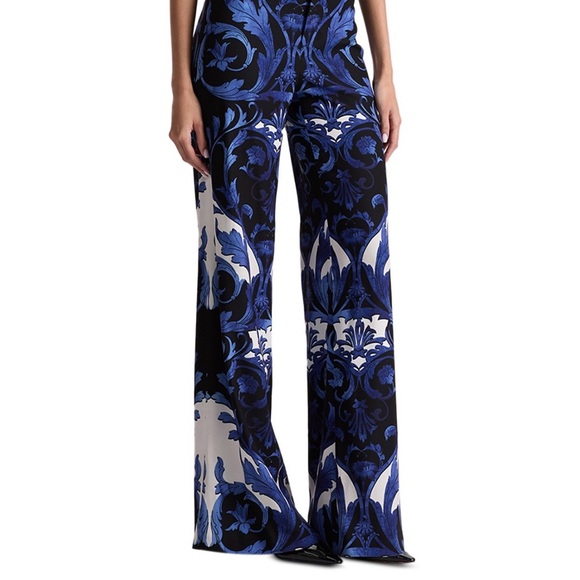 Alice + Olivia Black and Blue Wide Leg Jumpsuit - Picture 2 of 5